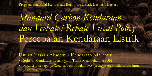 Naskah Akademis Standard Carbon Kendaraan - Percepatan Kendaraan Listrik
